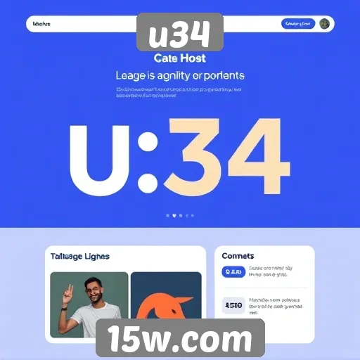 Análise da interface do usuário do site u34